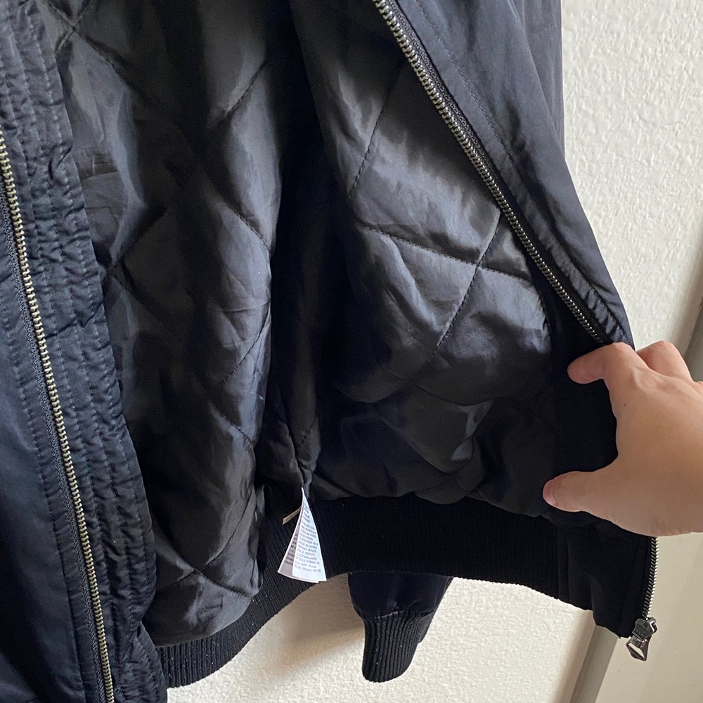 American Eagle Outfitters Black Floral Bomber Jacket - Picture 13 of 13
